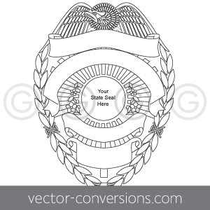 Police Badge Vector Art