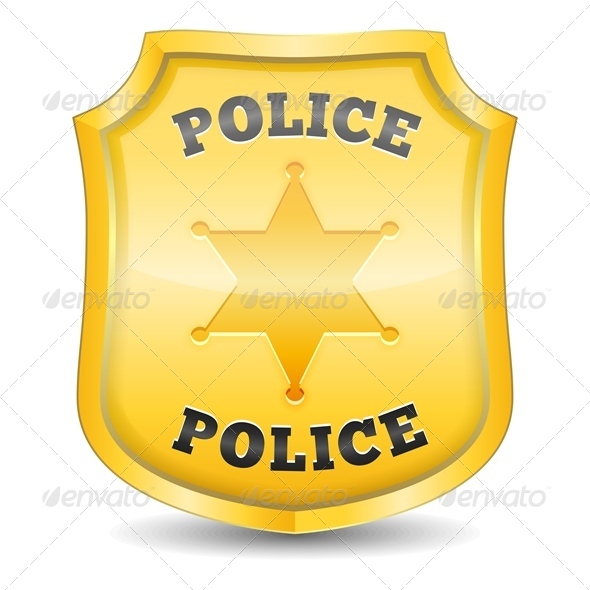 Police Badge Vector Art