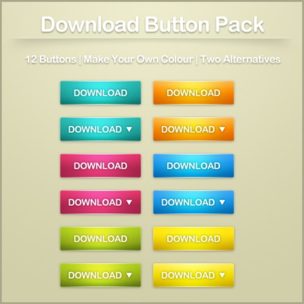 PSD Button Web Page PSD Button Web Page