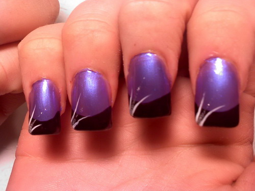 Purple Nail Art Design