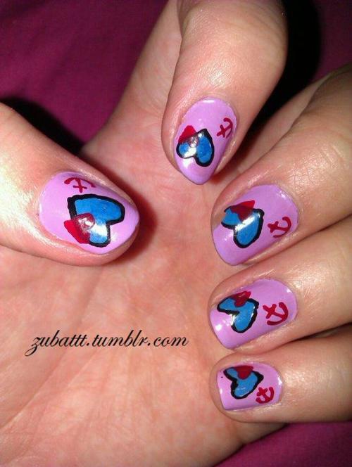 Purple Nail Art Tumblr