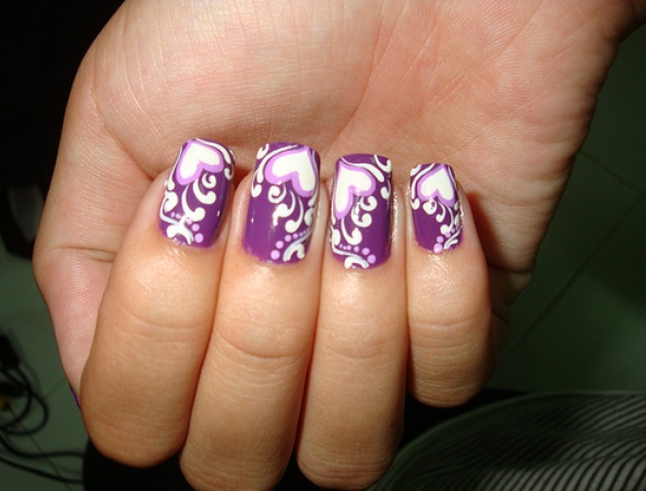 Purple Nail Polish Designs