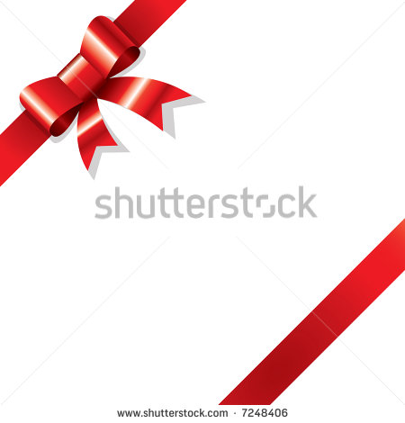 Red Corner Ribbon