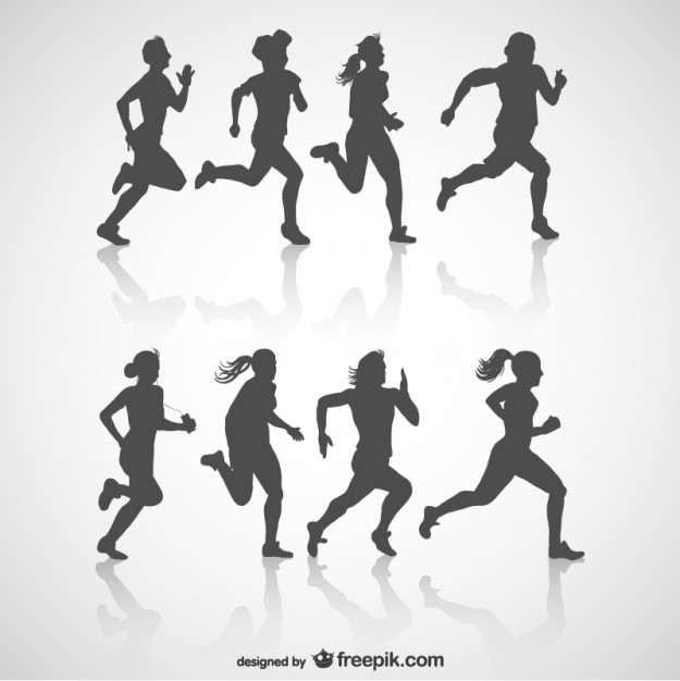 Runner Silhouette Vector Free