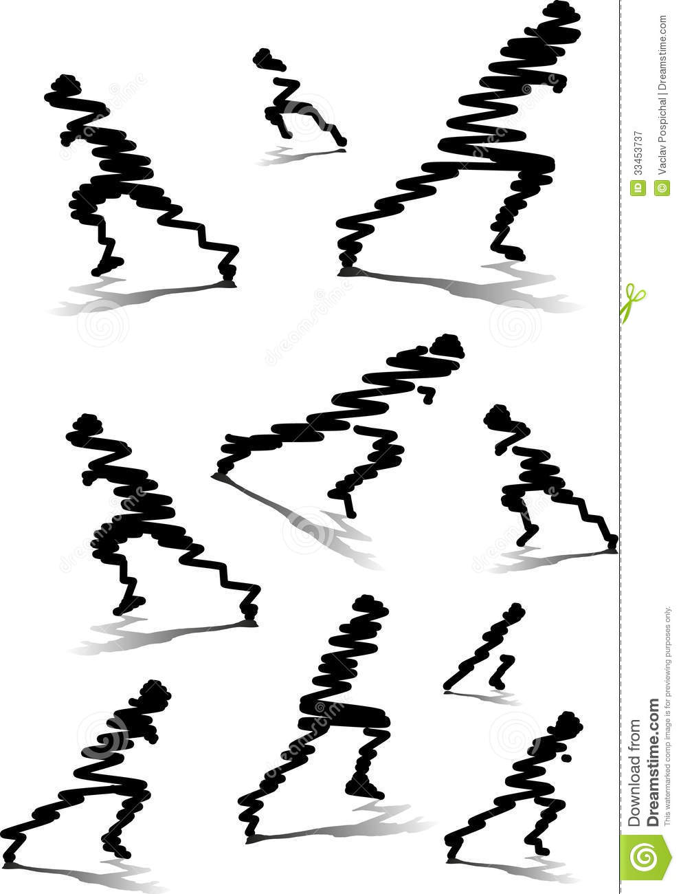 Runner Silhouette Vector Free