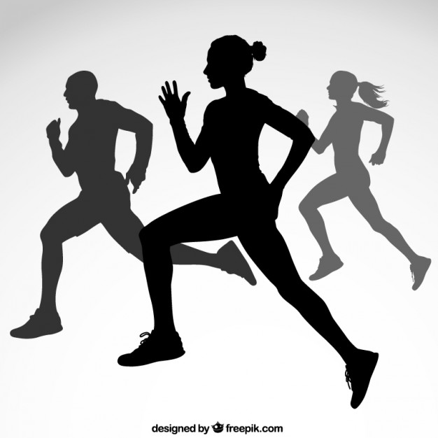 Runner Silhouette Vector Free