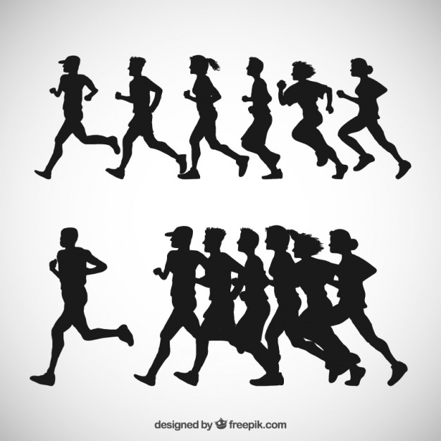 Runner Silhouette Vector Free