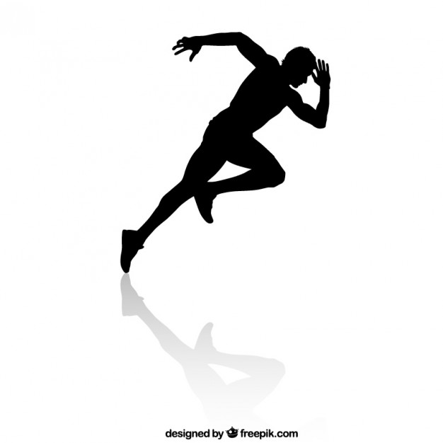 Runner Silhouette Vector Free