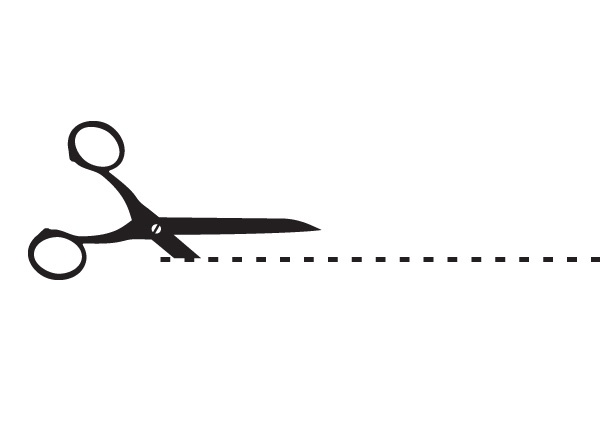 Scissors Cutting Line Clip Art