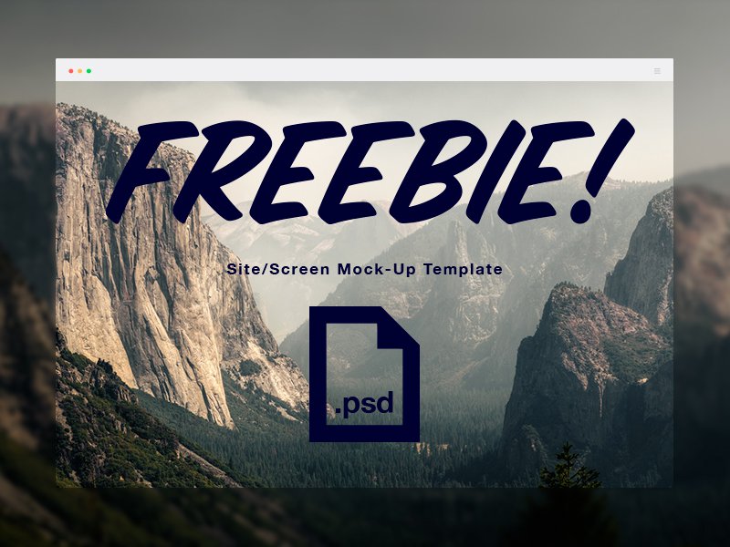 Screen Mockup PSD