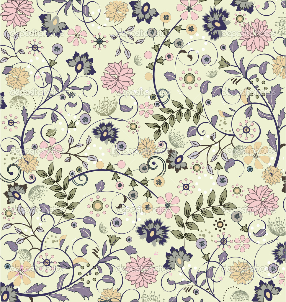 Seamless Floral Pattern Vector