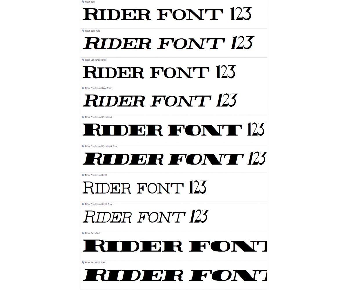 Serif Font Family