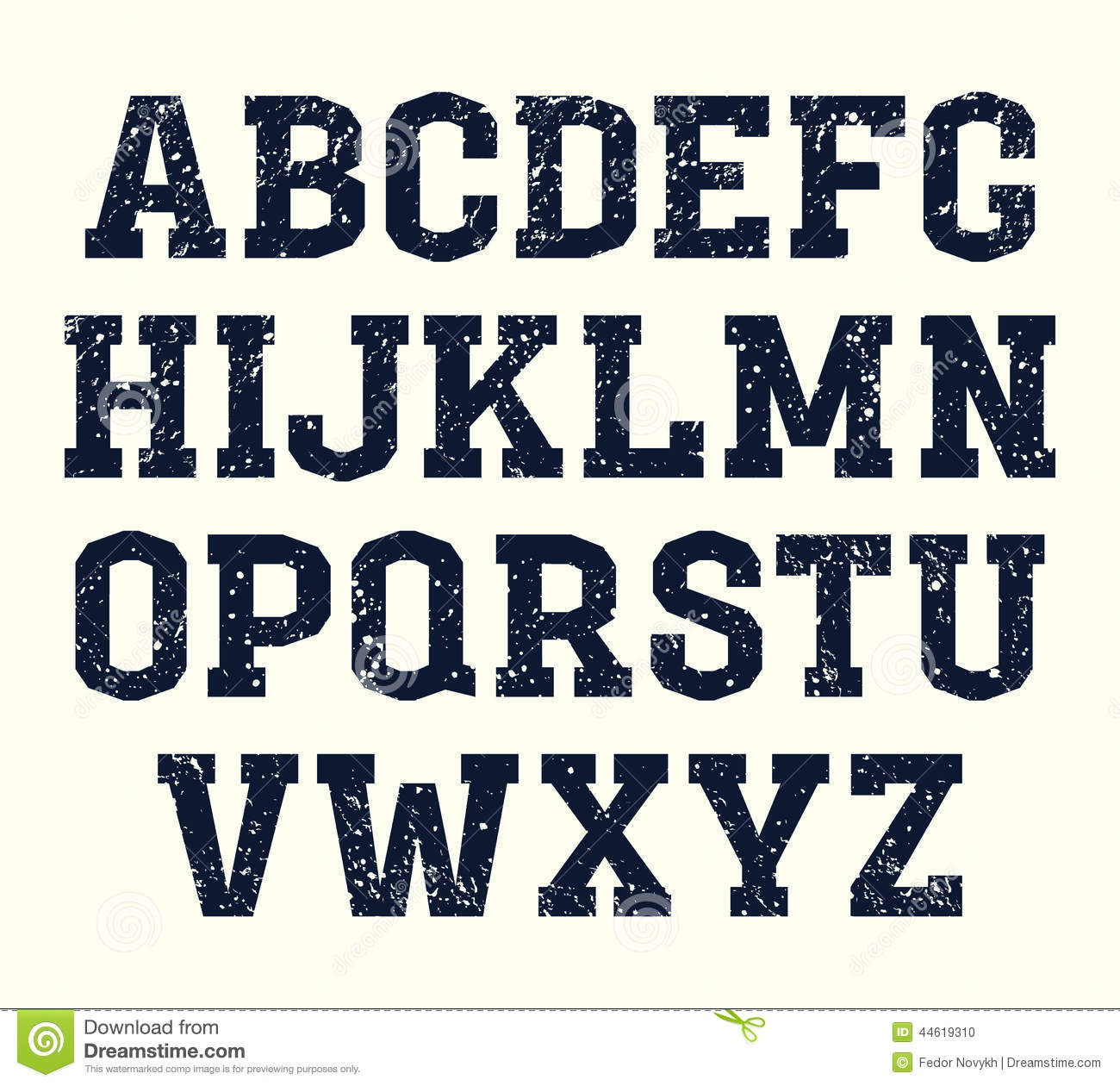 Serif Font Styles Alphabet