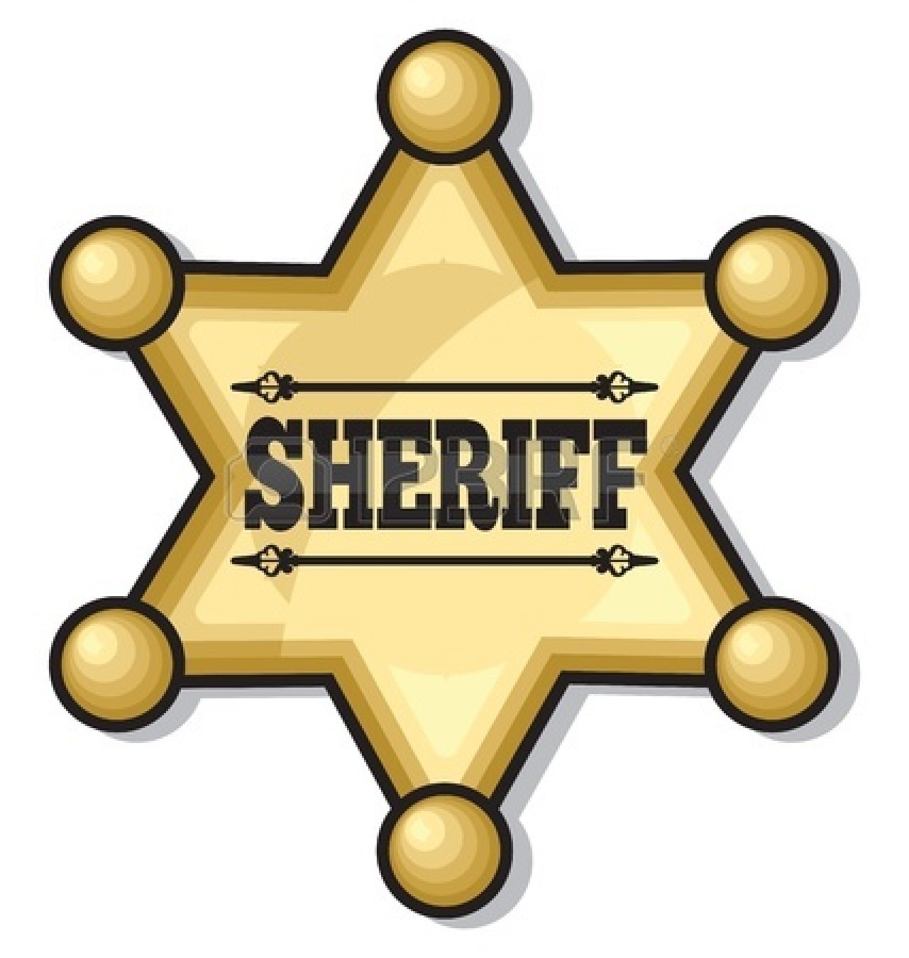 Sheriff Star Badge Clip Art