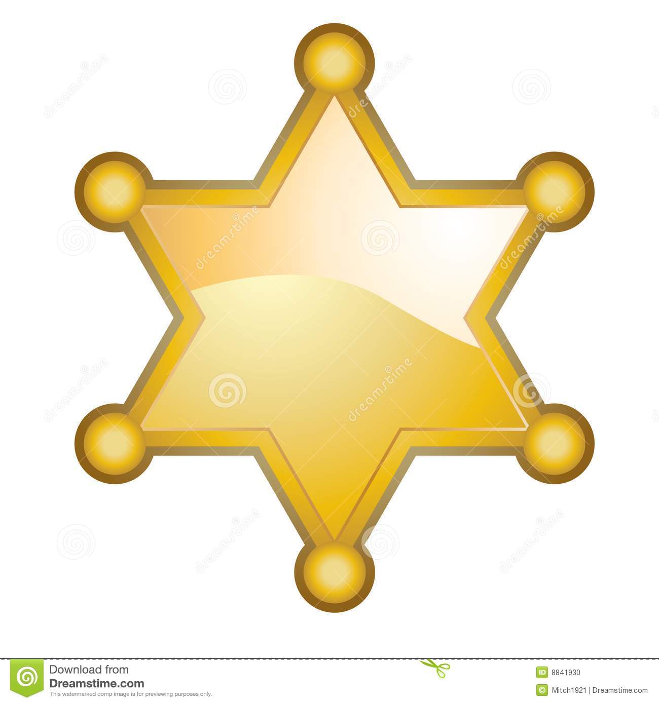 Sheriff Star Badge Clip Art