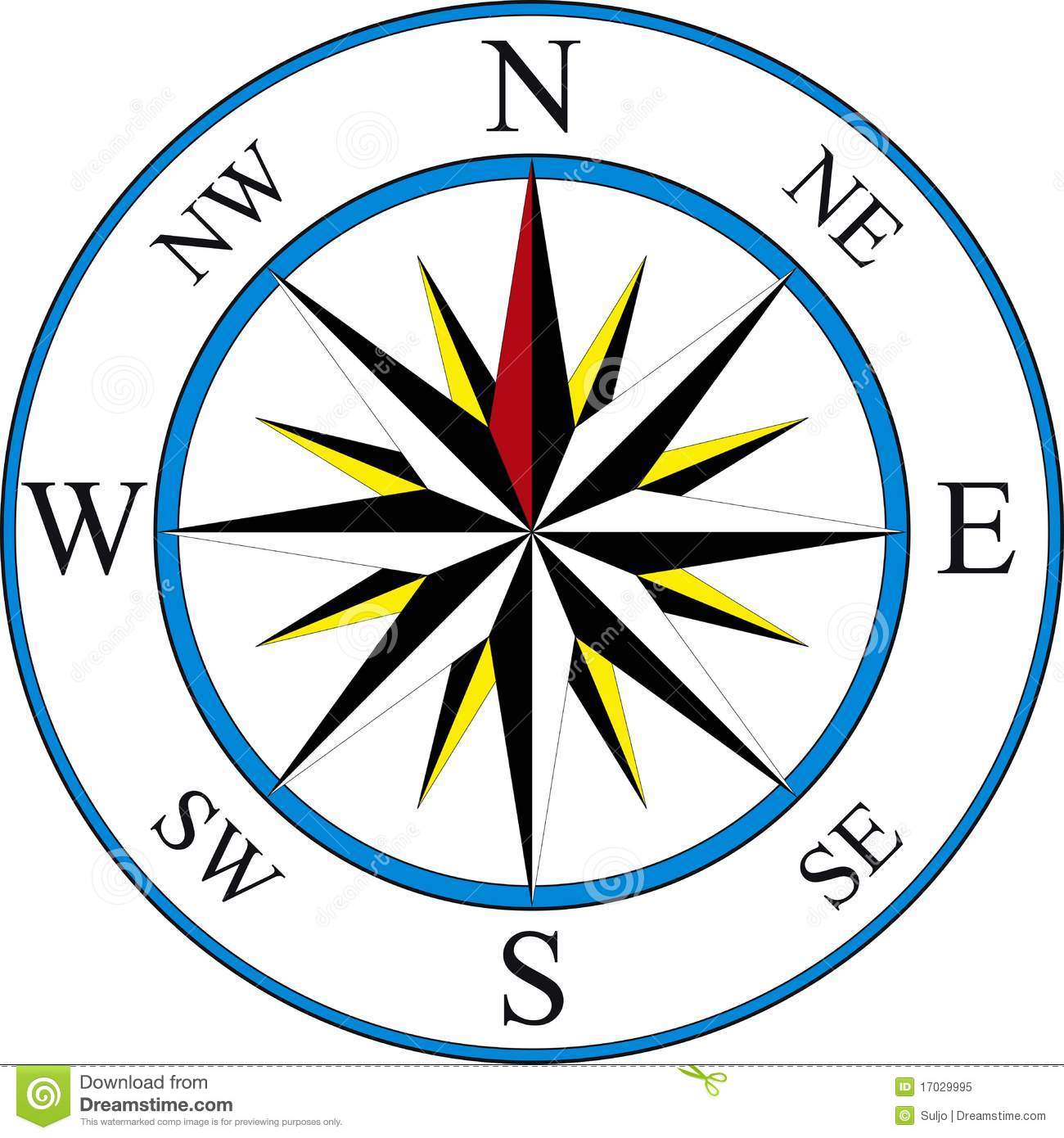 Simple Compass Illustration