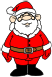 Small Christmas Santa Clip Art