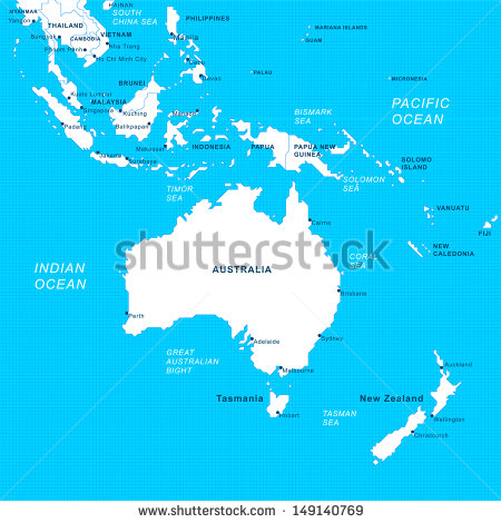 South Asia Pacific Map