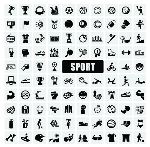 Sport Icons Vector Free