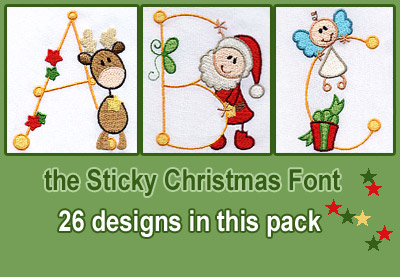 Sticky Christmas Font