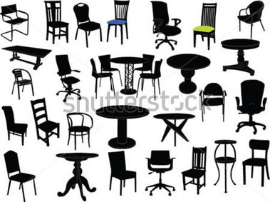 Table and Chair Illustration