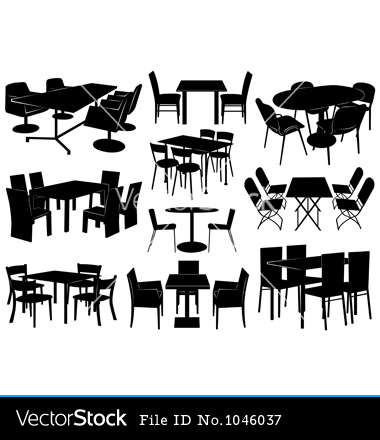 Table and Chair Silhouette