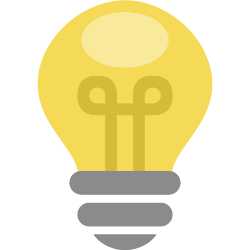 Thinking Light Bulb Idea Icon