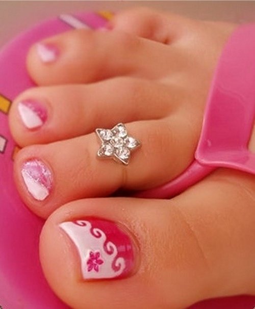 Toe Nail Designs French Tip