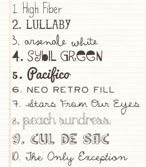 12 Photos of Great Handwritten Fonts