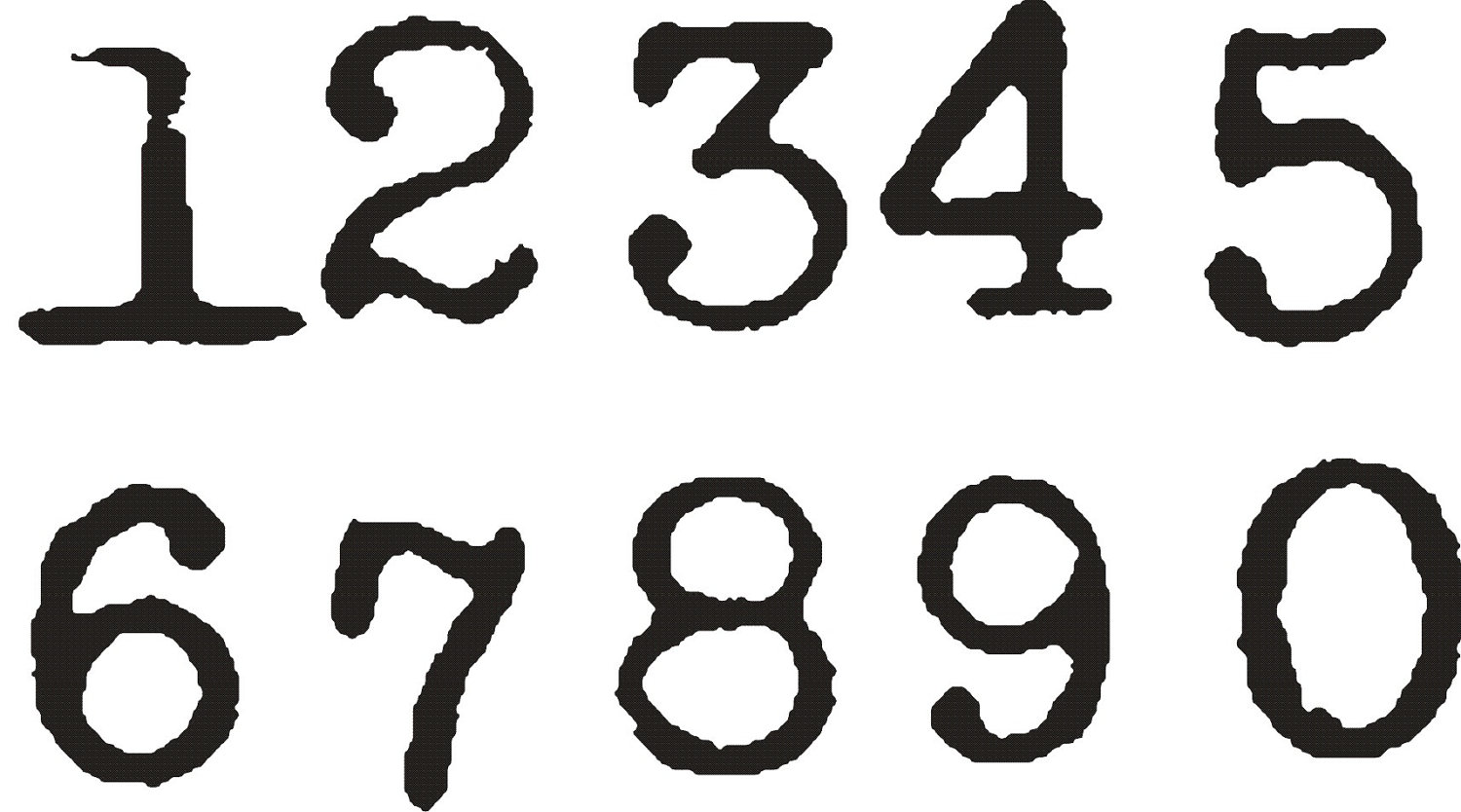 12 Cool Number Fonts 1 Images