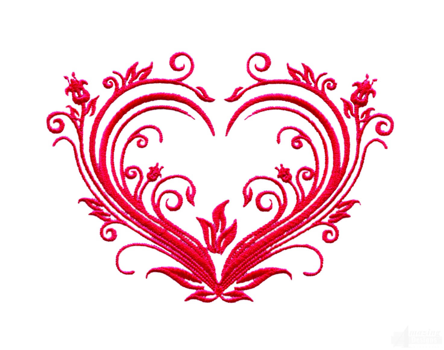 Valentine Heart Embroidery Design