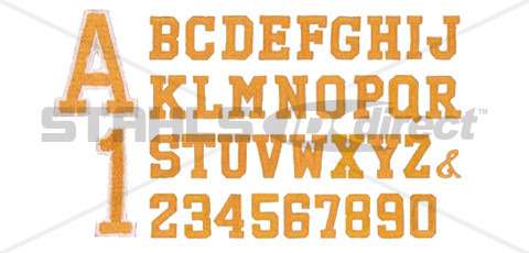 Varsity Style Letters Font