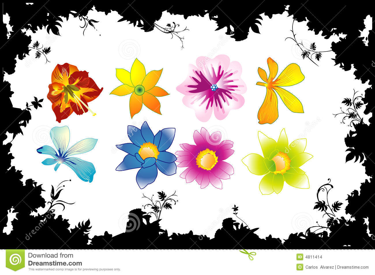 Vector Flower Shape Vector Flower Shape