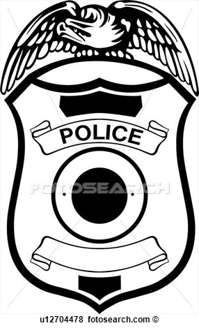 Vector Police Badge Clip Art