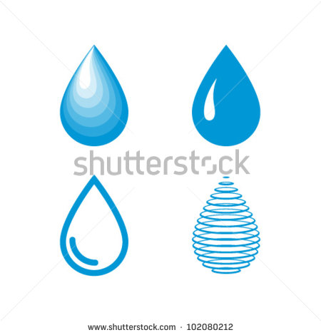 13 Water Droplet Icon Vector Images