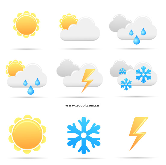 Vector Weather Icons Vector Weather Icons