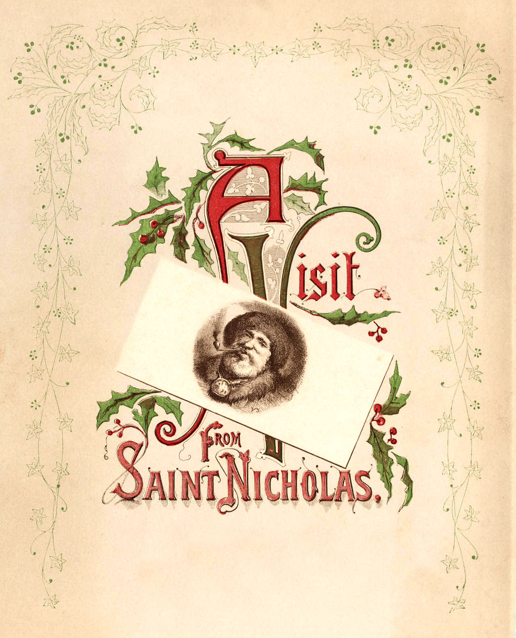 Victorian Christmas Santa Clip Art Free