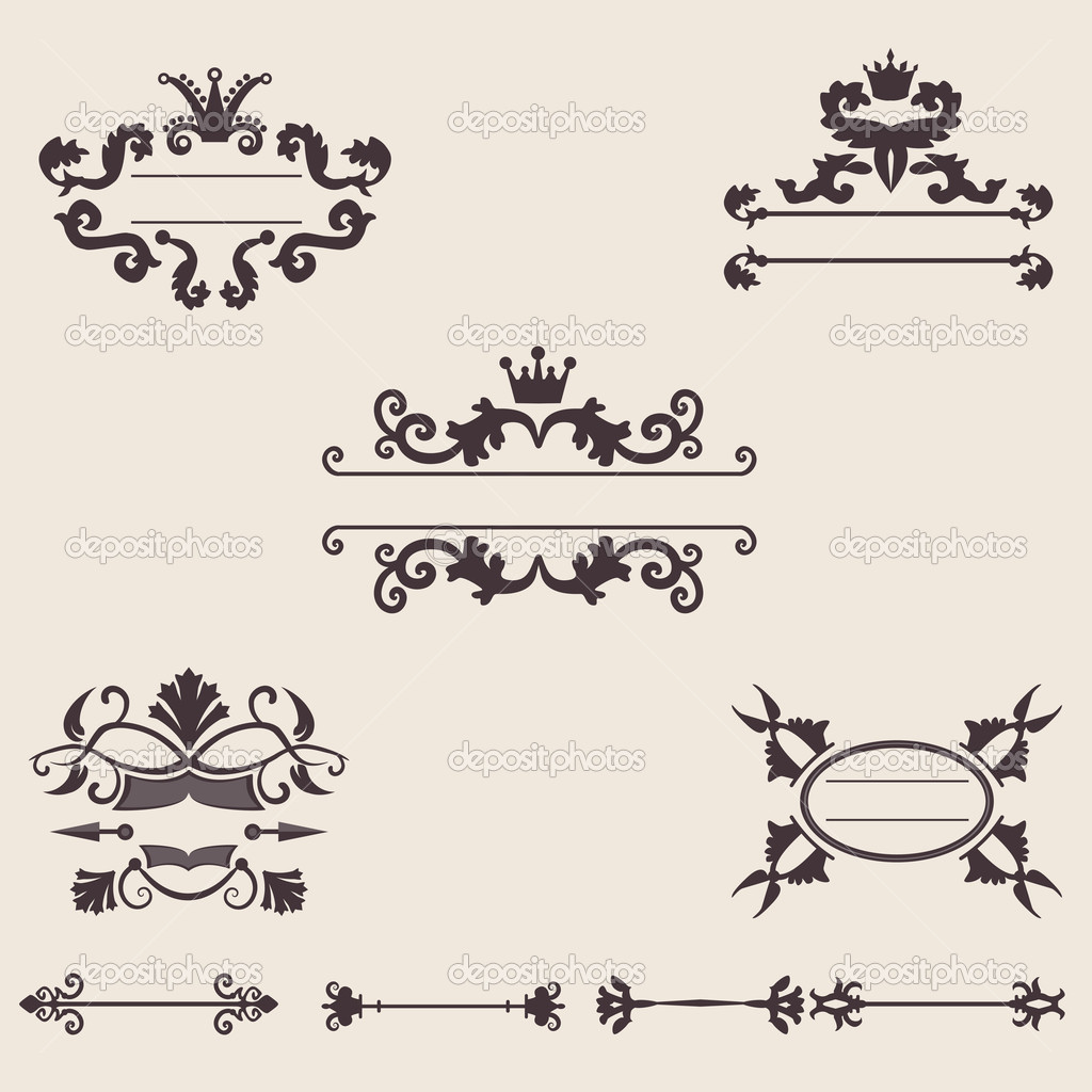 Vintage Vector Ornaments