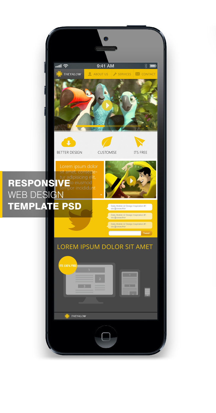 Web Design Templates PSD Free Download