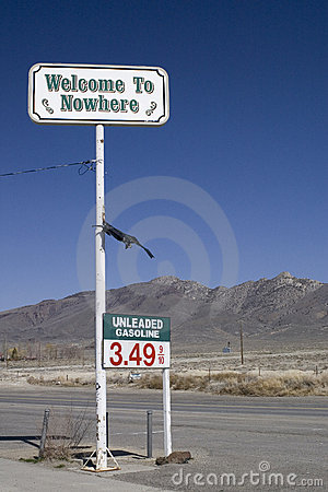 Welcome to the Middle of Nowhere Sign