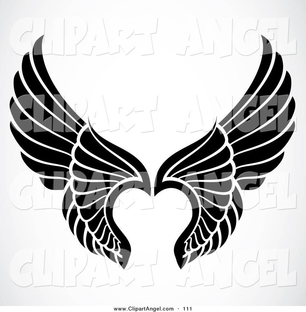 White Angel Wings Clip Art