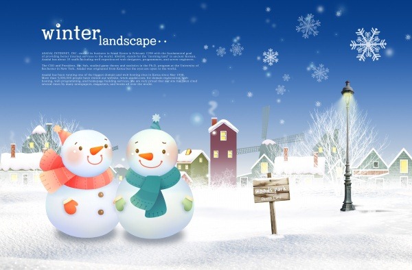 Winter Snowman Design Winter Snowman Design