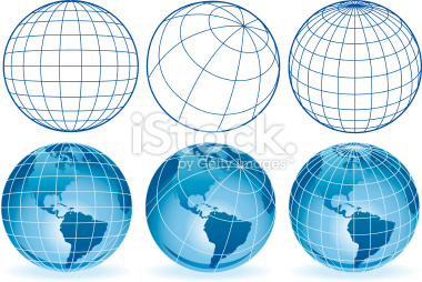 Wireframe Globe Vector Free