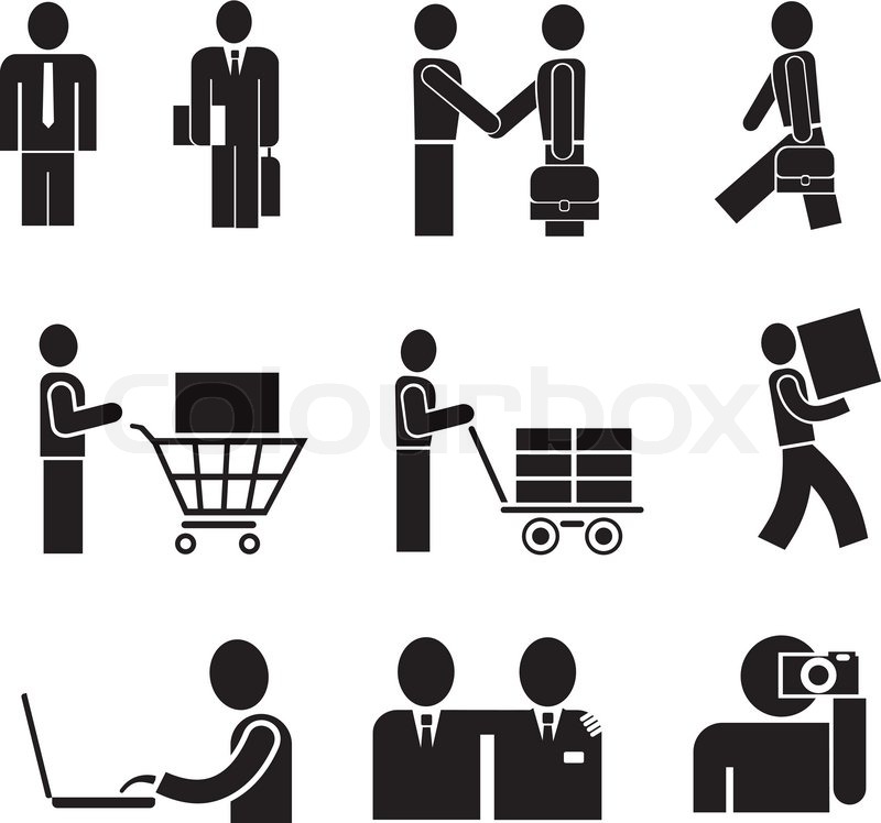 Working Office People Icons