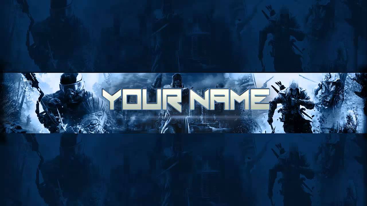 YouTube Gaming Channel Art Banner Template