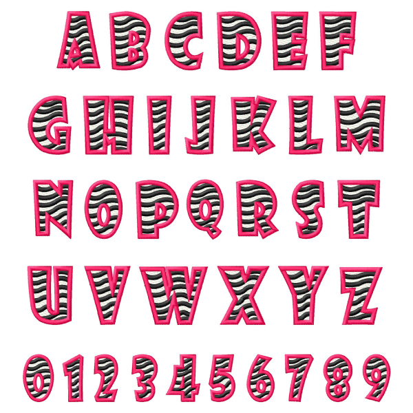 Zebra Letter Font Free