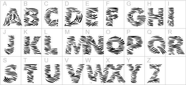 Zebra Print Letters Printable Free