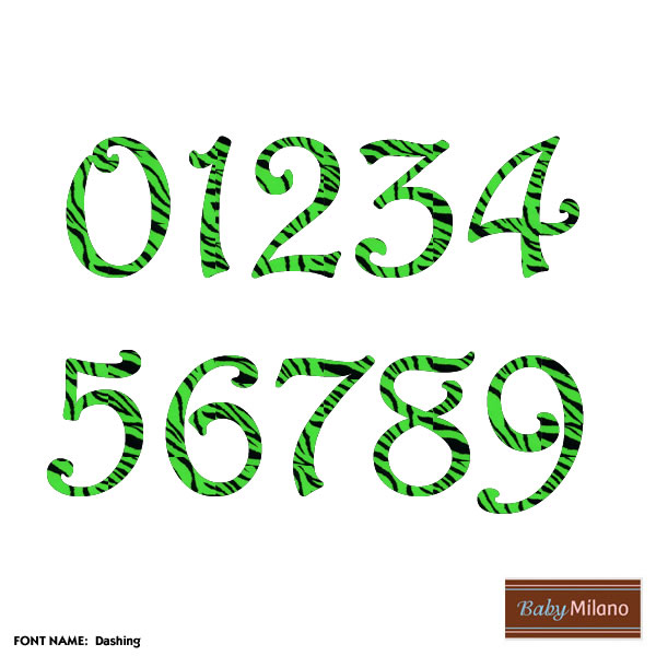 17 Zebra Print Numbers Font Images - Zebra Print Font Free, These Zebra