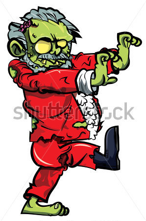 Zombie Santa Cartoon