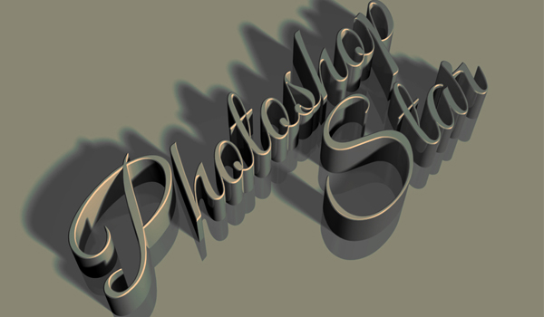 3D Text Effect Tutorials Photoshop